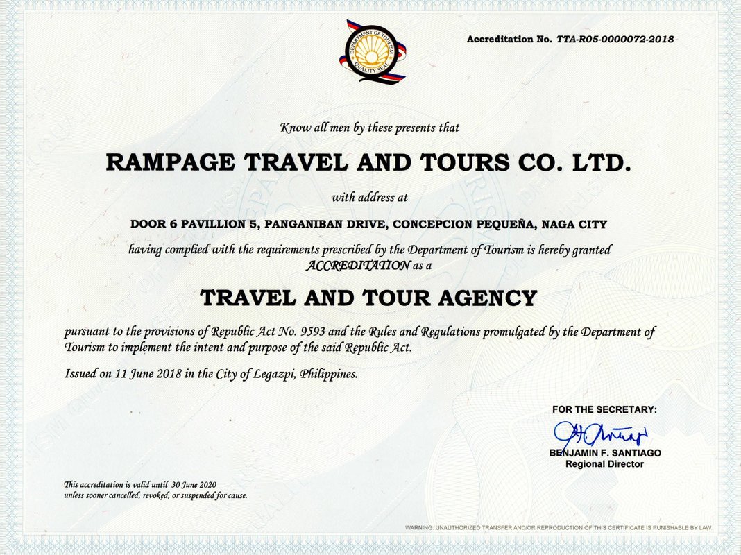 dot accredited travel agency list